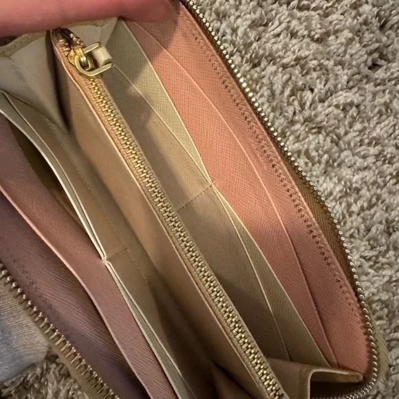 PRADA Beige/ Tan color Purse/ wallet - Picture 11 of 12